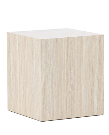 Venture Home York Sofabord  Rektangulær Beige Travertinlook Mdf  45x40x40
