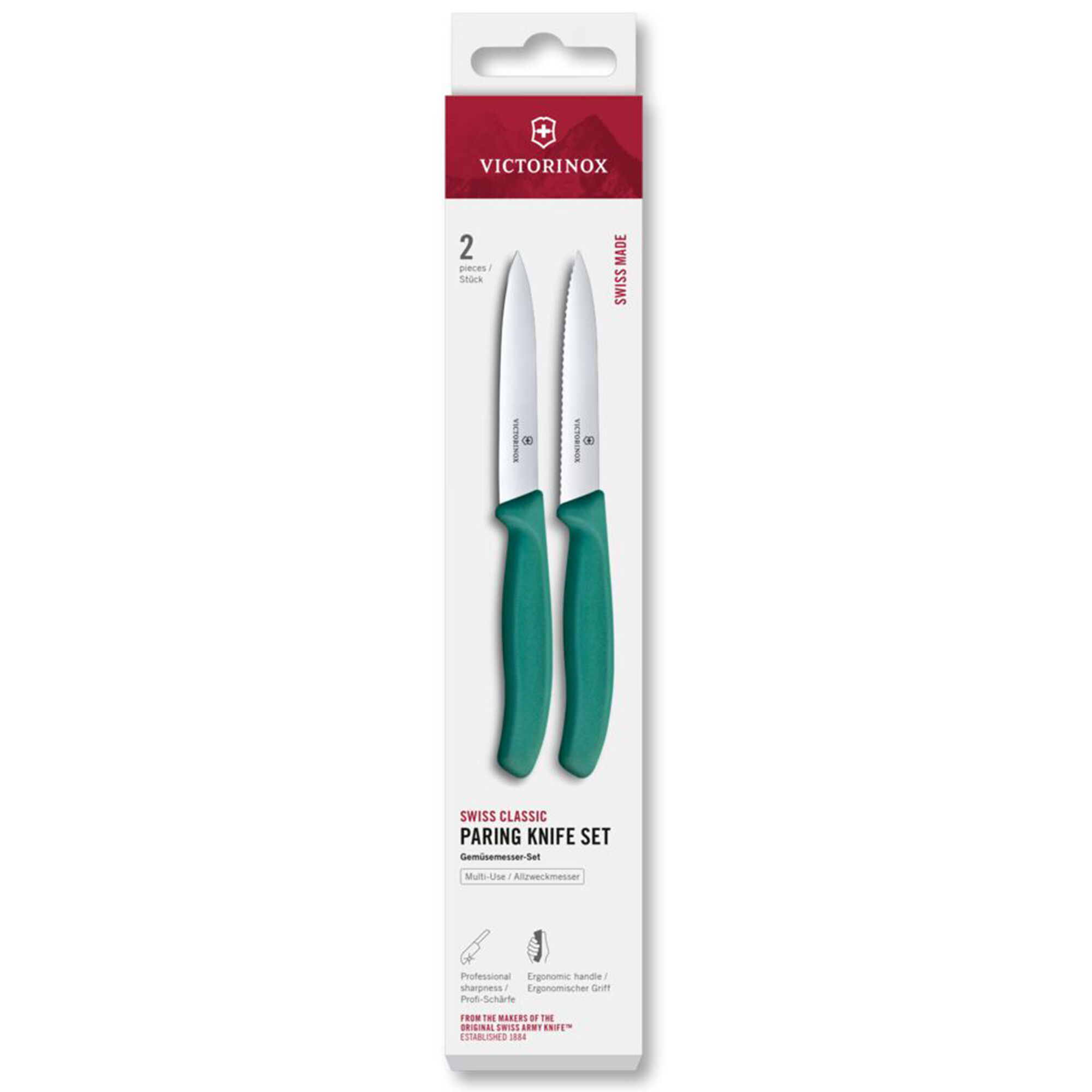 Victorinox Swiss Classic Urtekniv Og Tomatkniv 10 Cm  Grøn