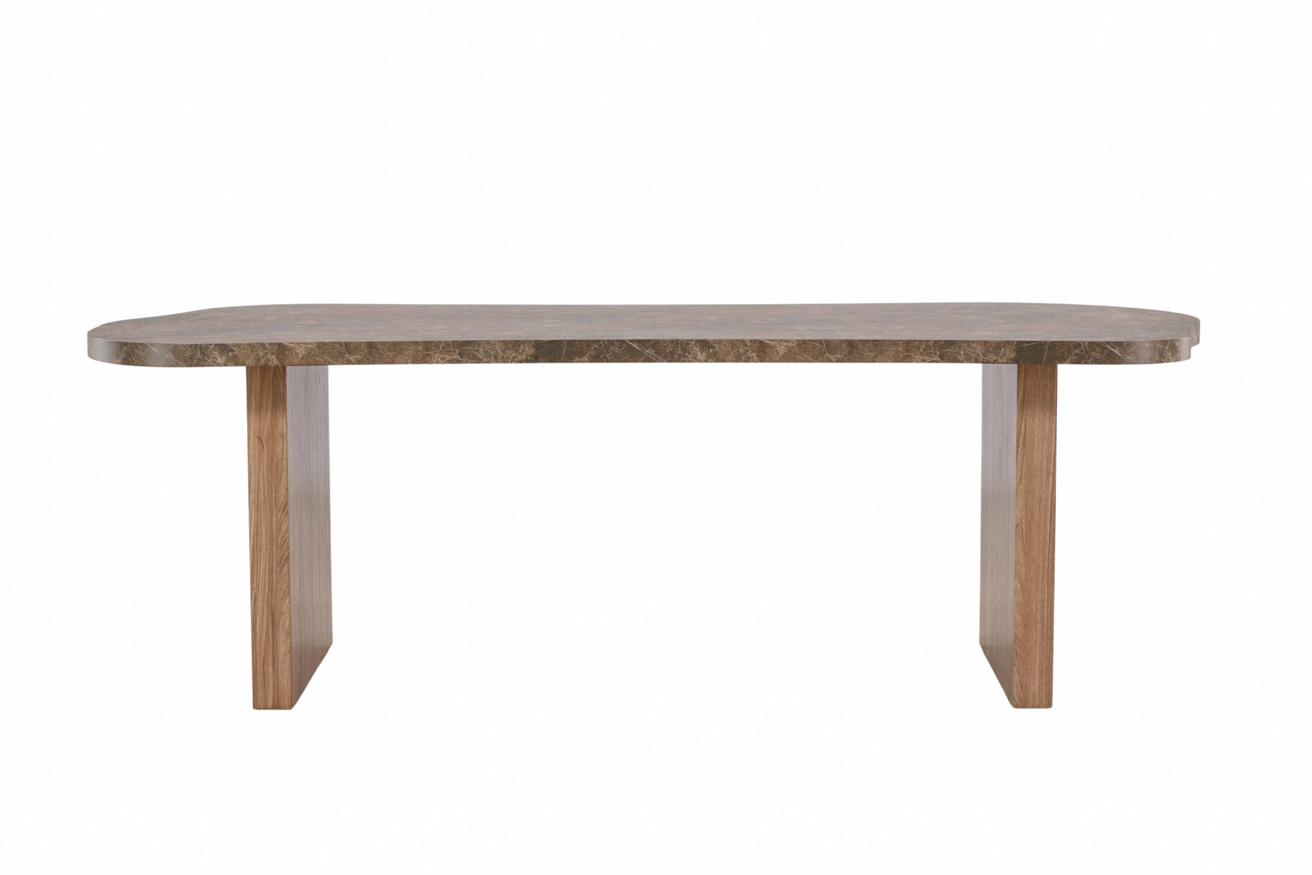 Vind Kollektion Eleonora Spisebord Organisk Brun Marmor Look Mdf 100x230