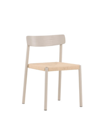 Vind Kollektion Malmön Spisebordsstol Beige Rattan Og Greige Mdf Stål
