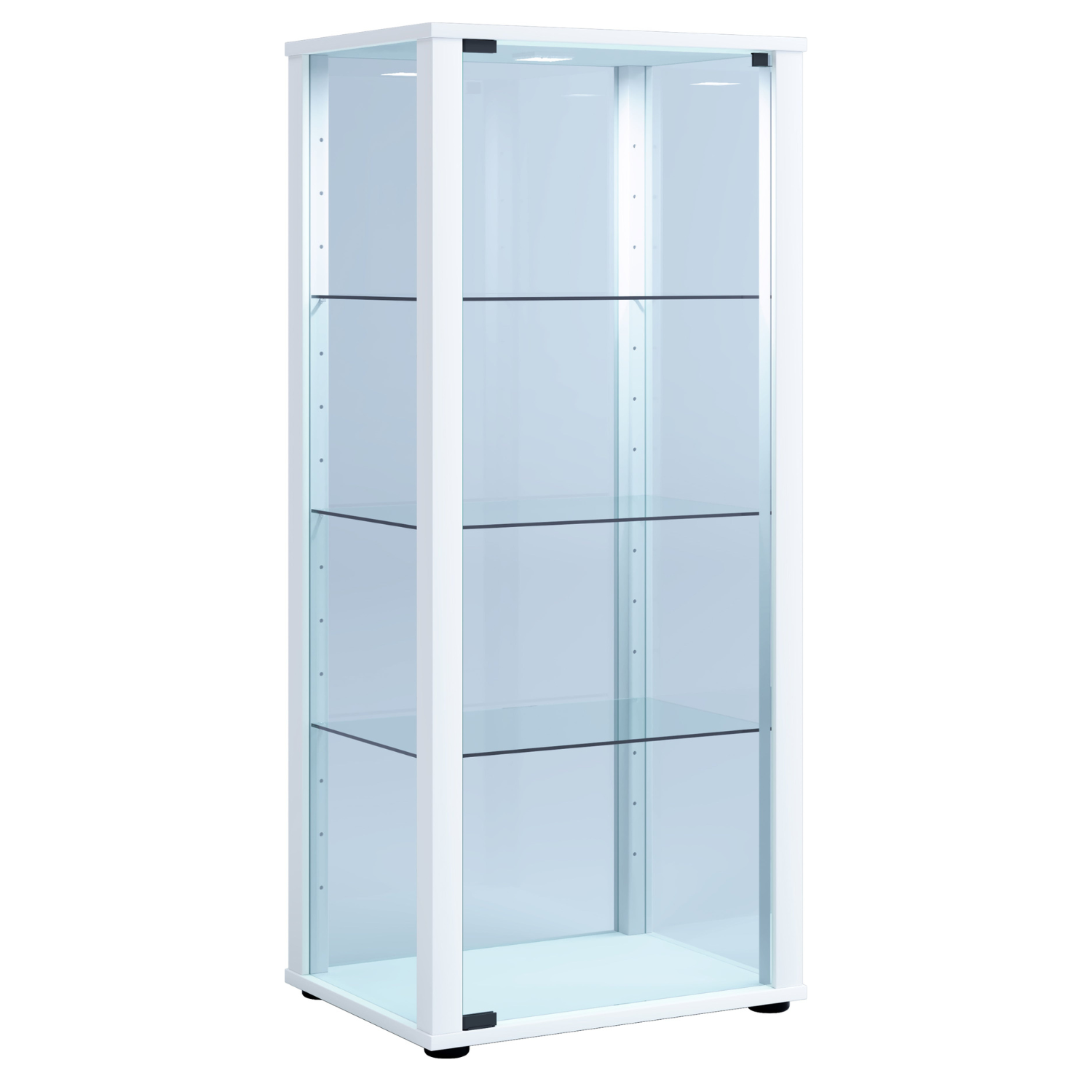 Vitrineskab   Esg-sikkerhedsglas  115x50x38 Cm  Hvid