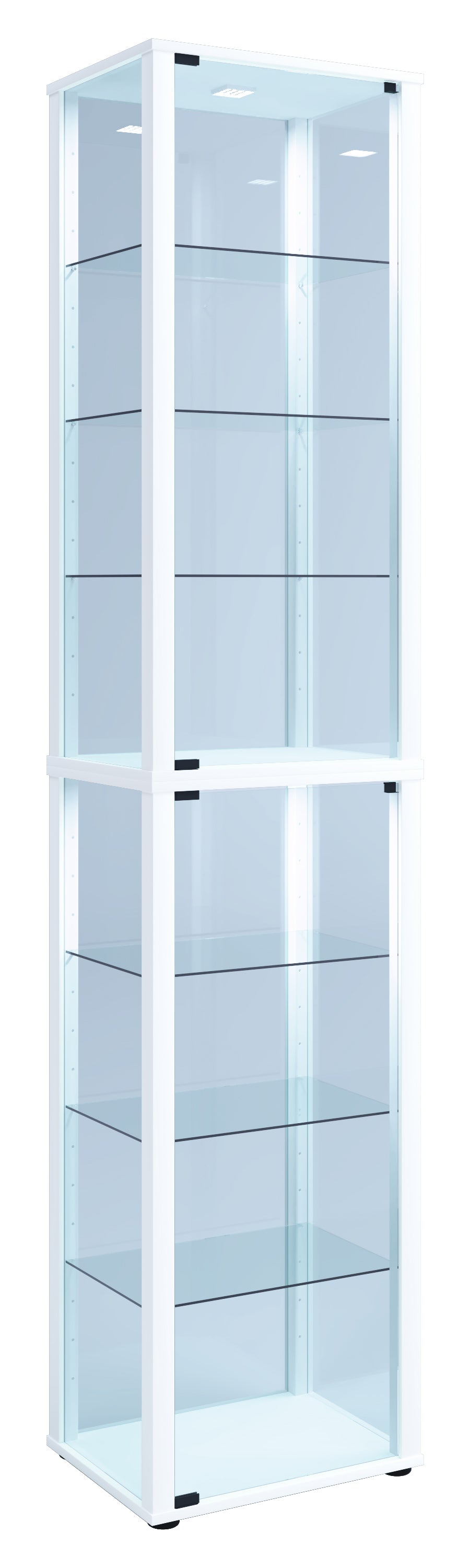 Vitrineskab   Glas  227   50   38 Cm  Hvid