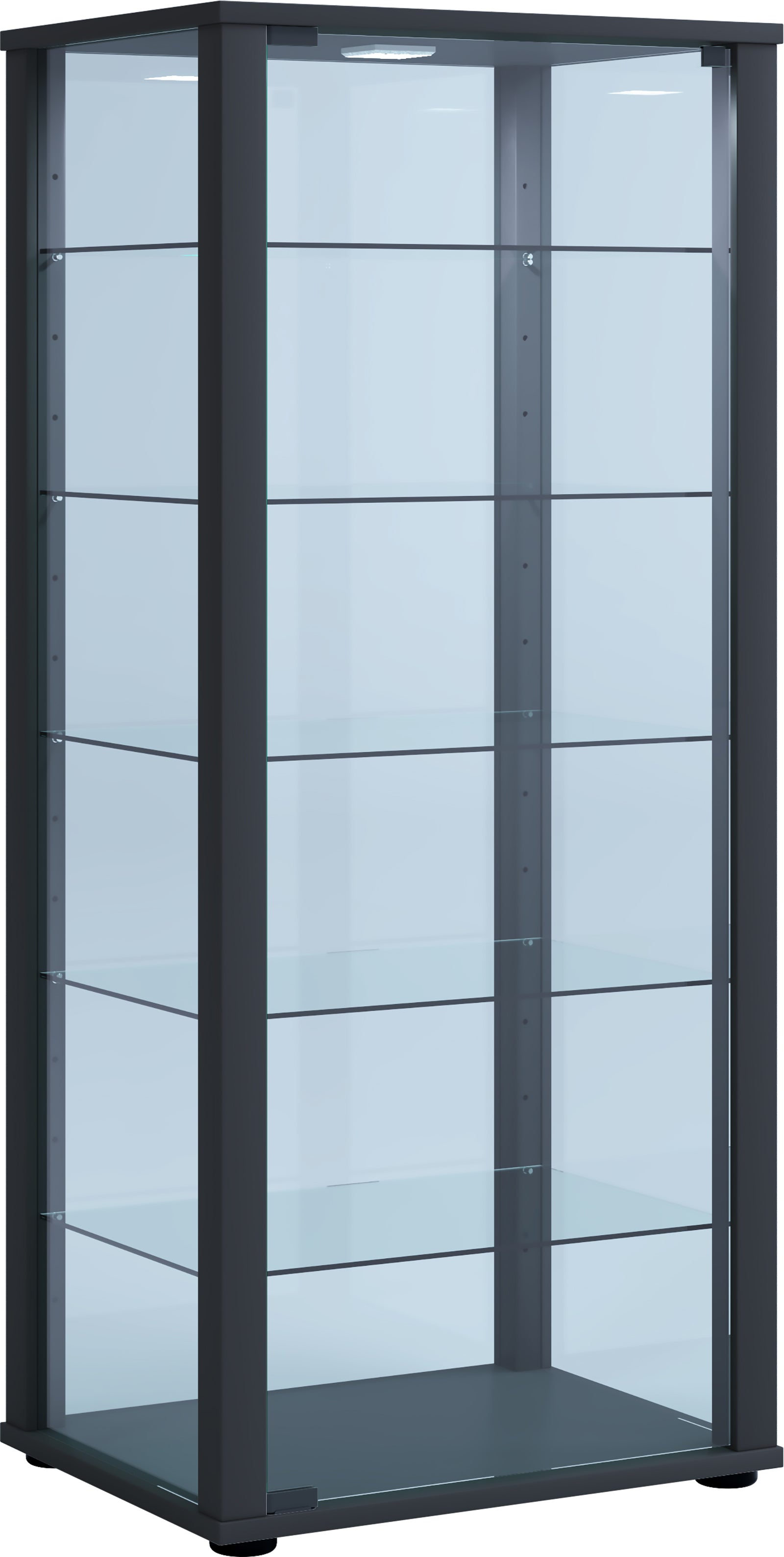 Vitrineskab   Glas  115   50   38 Cm  Sort