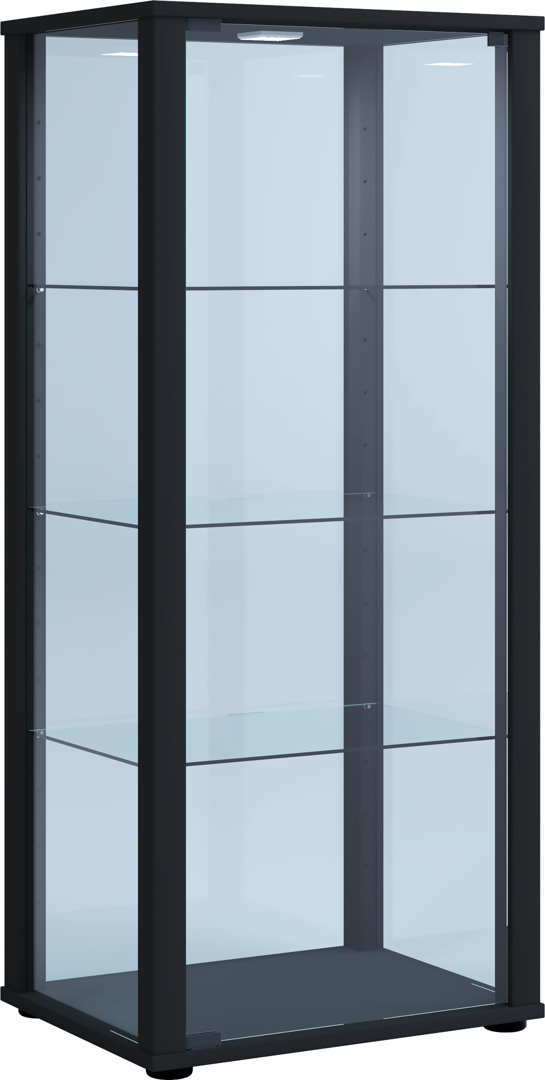Vitrineskab   Glas 115   50   38 Cm  Sort