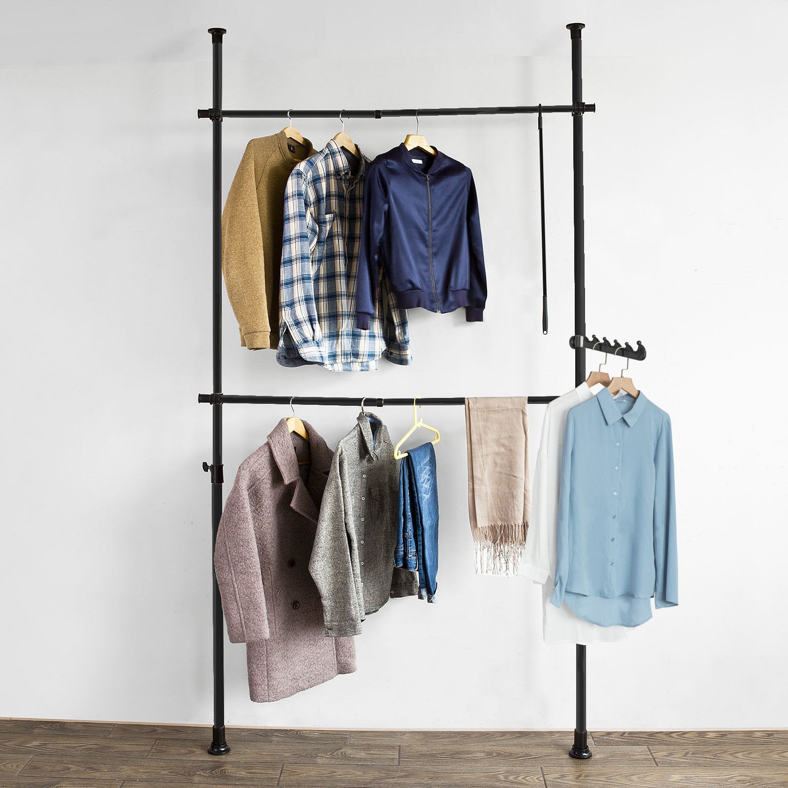 Walk-in Closet Modulær Garderobe  Sort