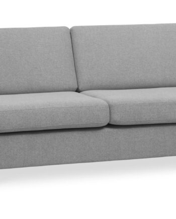 Wendy     Pers  Sofa Grå Polyester Stof Og Børstet Aluminium