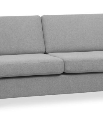 Wendy     Pers  Sofa Grå Polyester Stof Og Natur Træ
