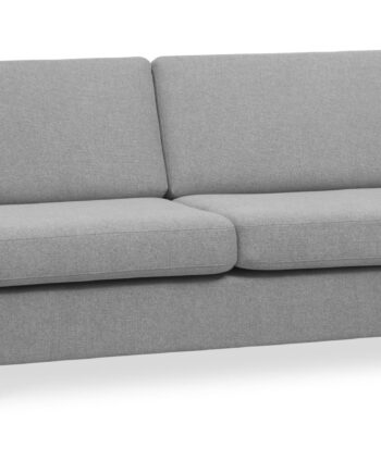 Wendy     Pers  Sofa Grå Polyester Stof Og Sort Træ