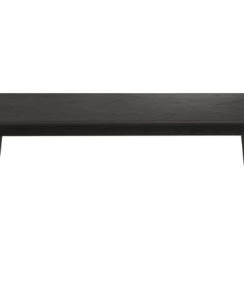 White Label Living Fabio Sildeben Sofabord  Rektangulær Sort Egefinér Og Egetræ  120x60