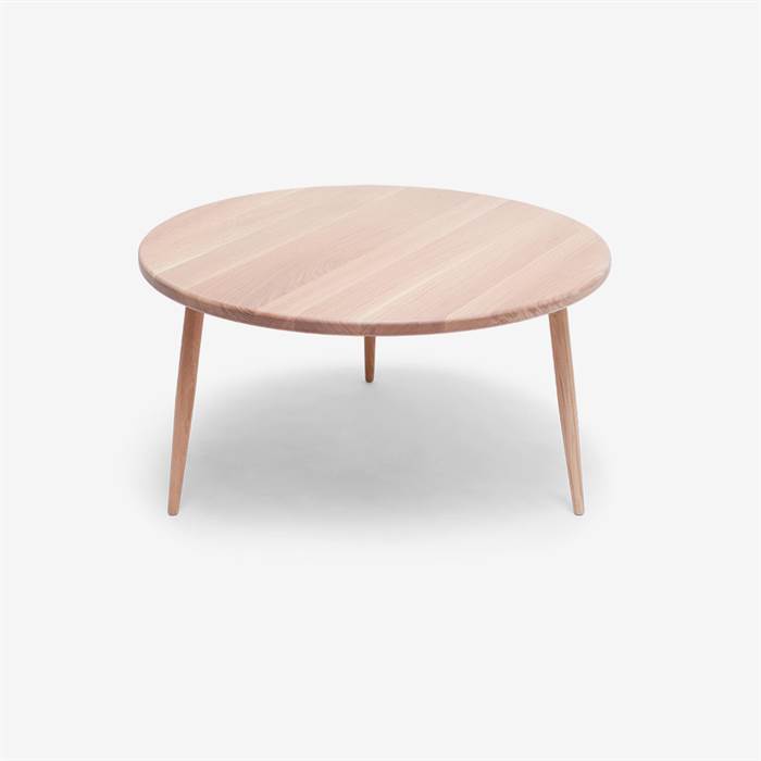 Wood Zone Wz 15 Rundt Sofabord Europæisk Eg  : 60 Cm Rmc Natural  : Erling Christensen Møbler