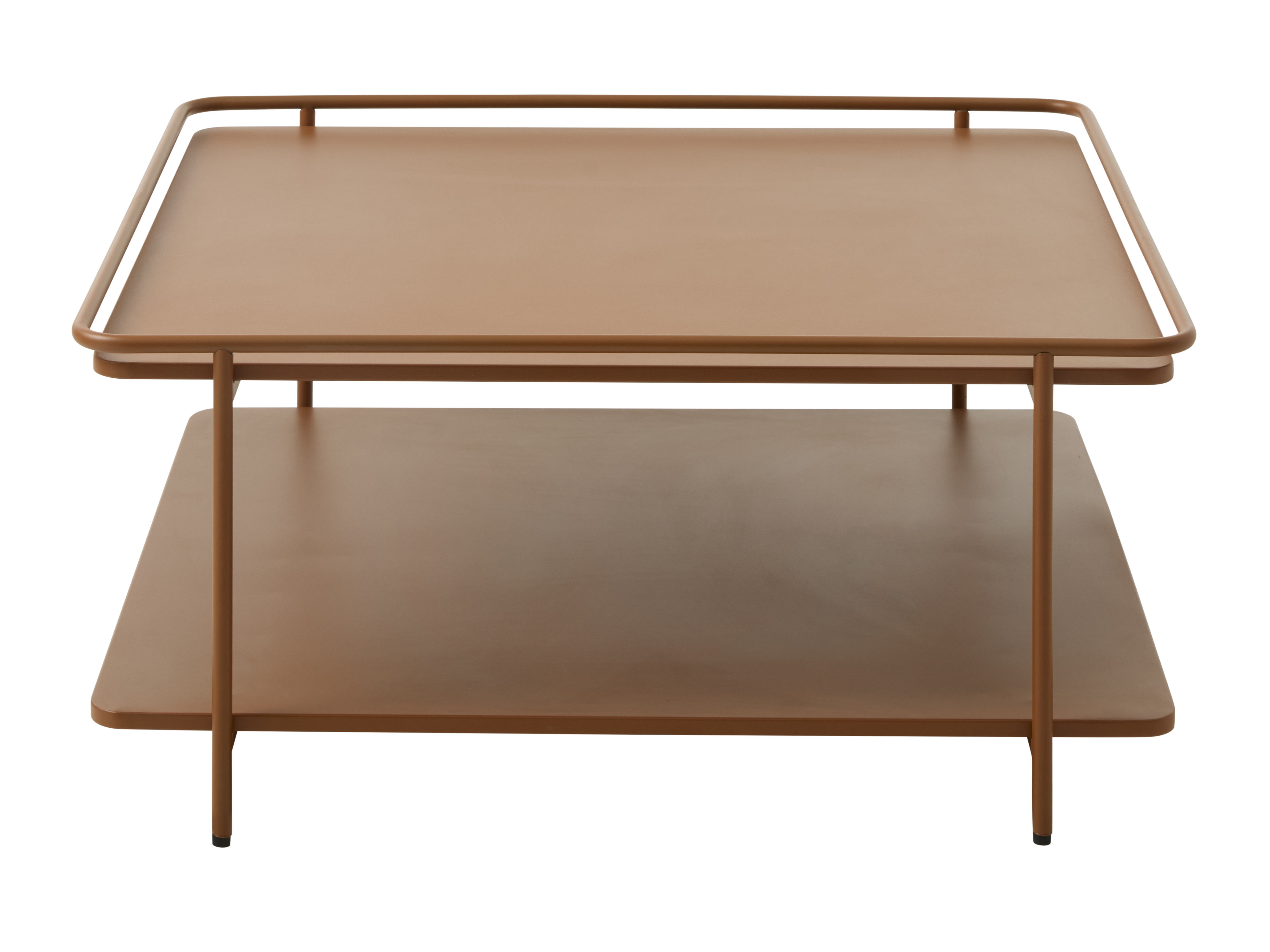 Yuba Sofabord       Hylde  Kvadratisk Terracotta Metal  75x75