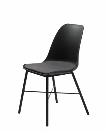 Zeni Spisebordsstol Sort Polypropylen Og Sort Metal