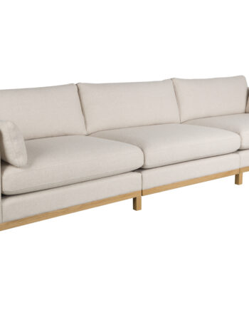 Zuiver Blossom     Pers  Sofa Sand Polyakryl Og Natur Egetræ