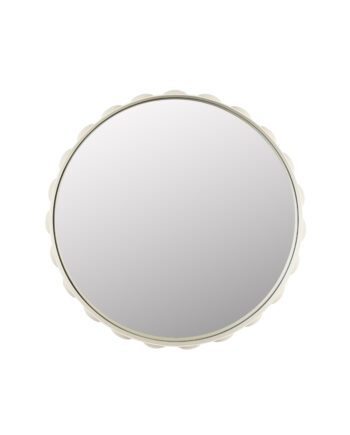 Zuiver Bubbles Vægspejl  Rund Spejlglas Og Beige Jern  ø50