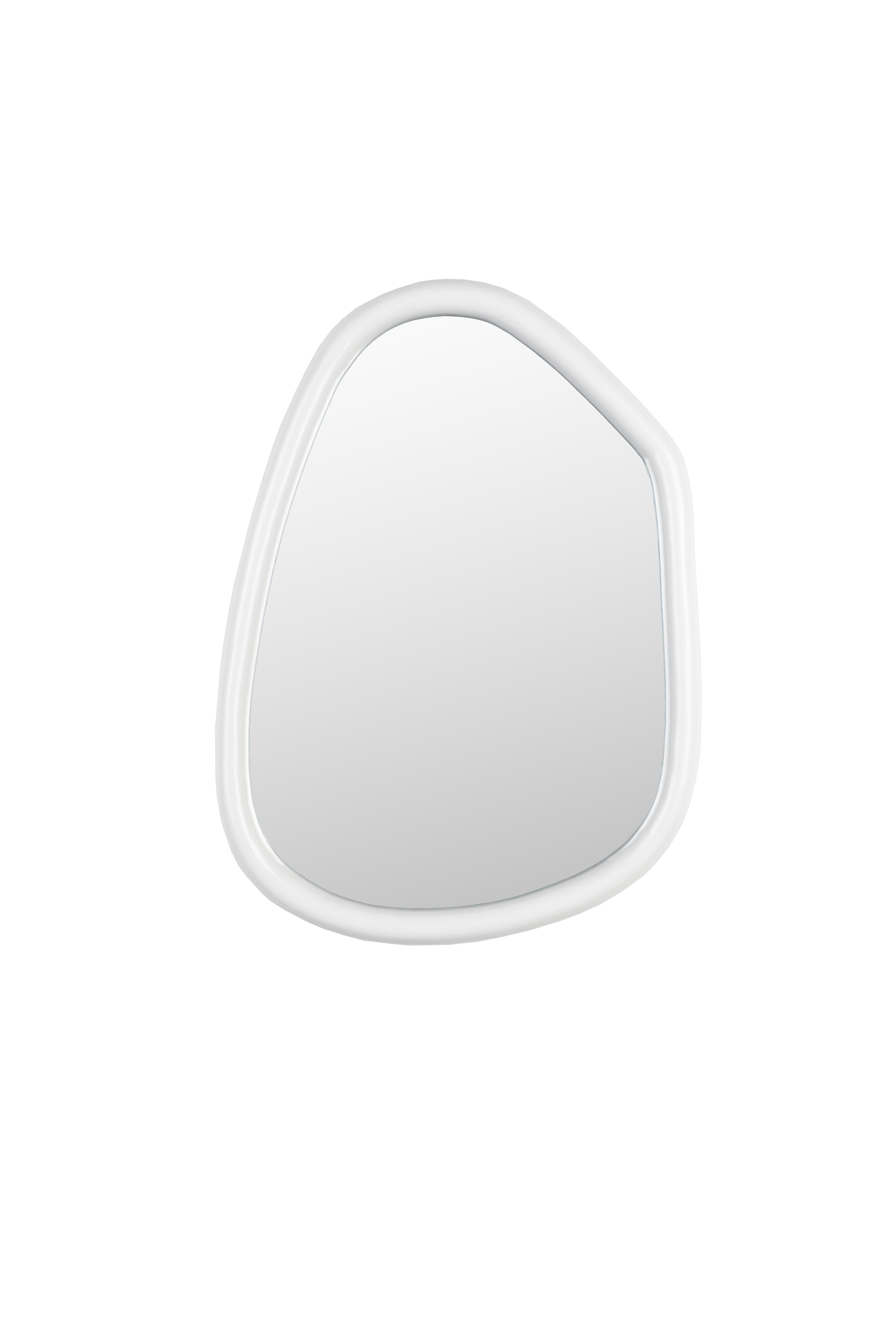 Zuiver Looks   Vægspejl  Organisk Spejlglas Og Offwhite Mangotræ  67x49