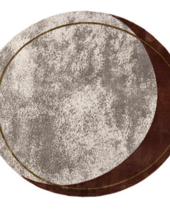Zuiver Noon Gulvtæppe  Oval Multifarvet Polyester Og Decolan  200x220