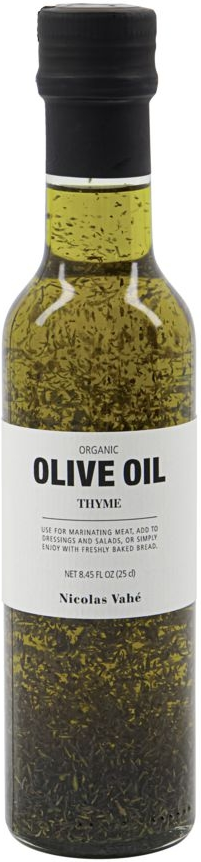 økologisk Ekstra Jomfru Olivenolie Med Timian  Nicolas Vahé Olive Oil Elixirs