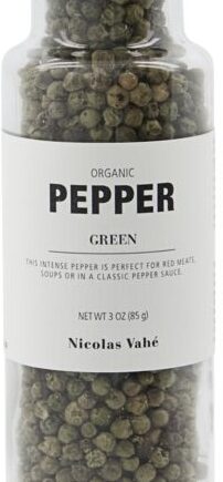 økologisk Grøn Peberkornskværn Med Keramisk Kværn   Nicolas Vahé Organic