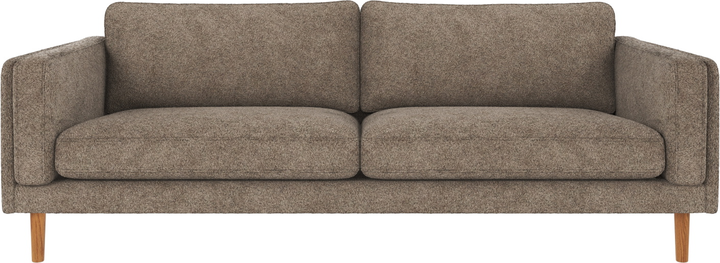 -personers Sofa Rowico Braden Anna   Mørk Beige Med Fscâ -mix Egetræsben