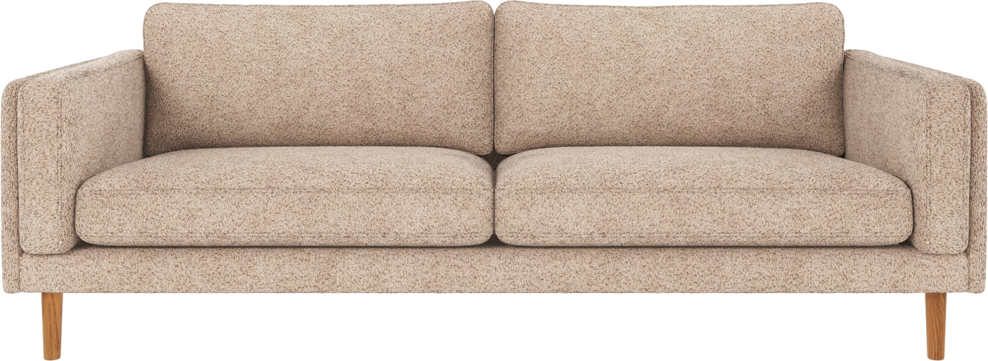 -personers Sofa Rowico Braden Anna   Polyesterstof Lys Beige 216ã 87 Cm Lakerede Egetræsben