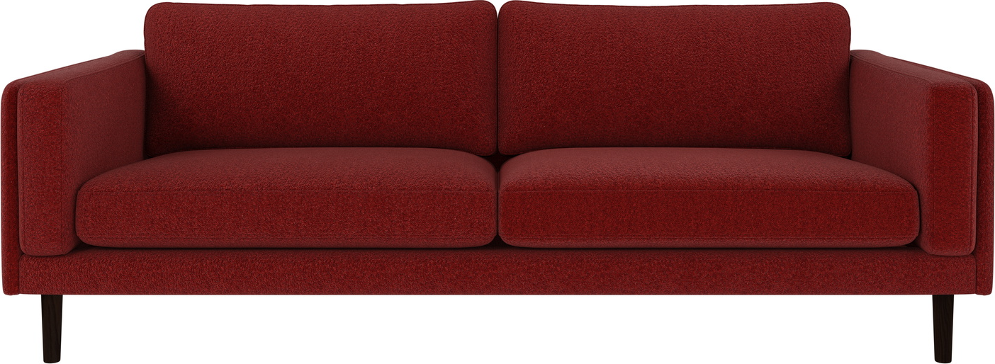 -personers Sofa Rowico Braden Anna   Polyesterstof Rødbrun 216ã 87ã 78 Cm
