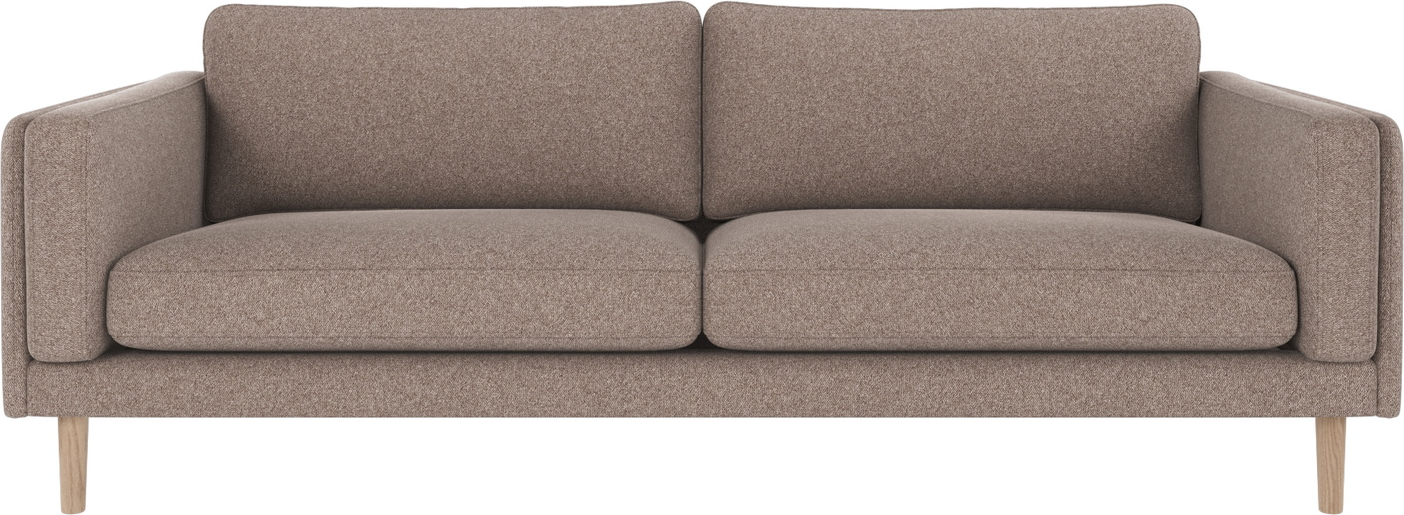 -personers Sofa Rowico Braden Beige Hvidvasket Skandinavisk Design H78ã B216ã D87 Cm