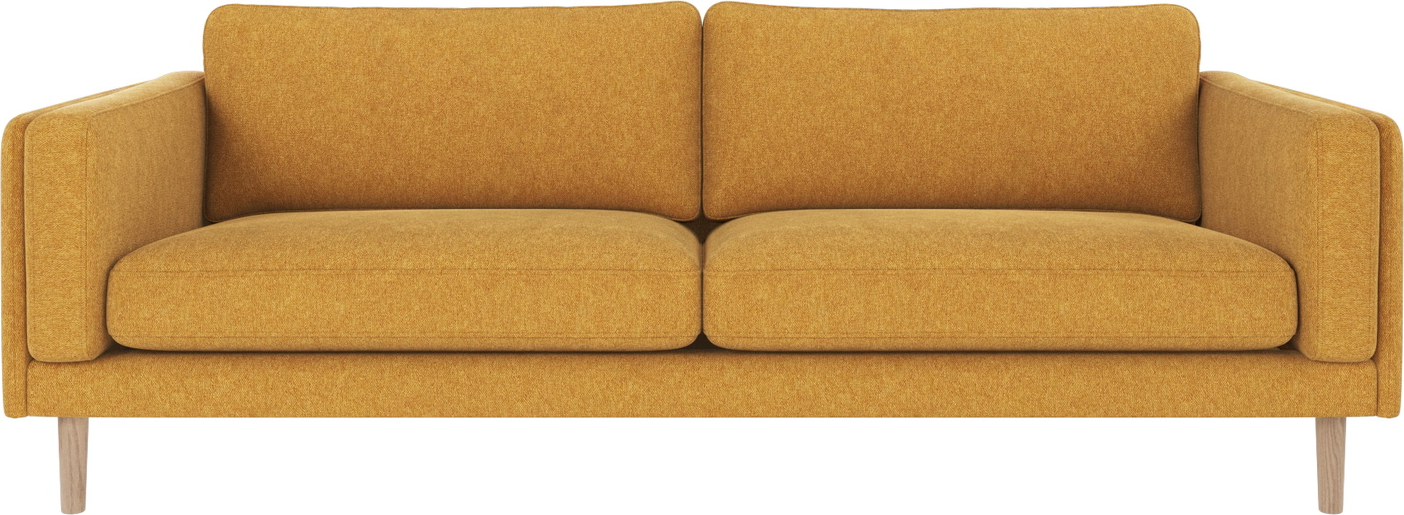 -personers Sofa Rowico Braden   Gul Hvidvasket Egetræ Og Brenda 68 Stof  Fsc Stel