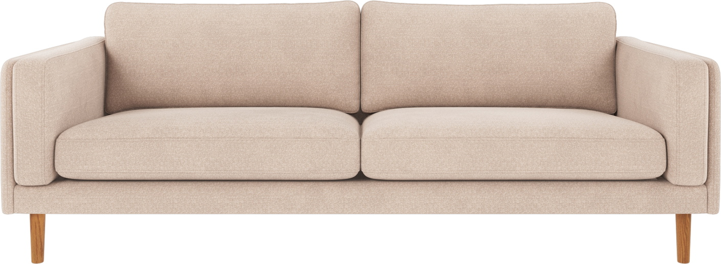 -personers Sofa Rowico Braden Lys Beige Rita Polyester Fsc H78xb216xd87 Cm