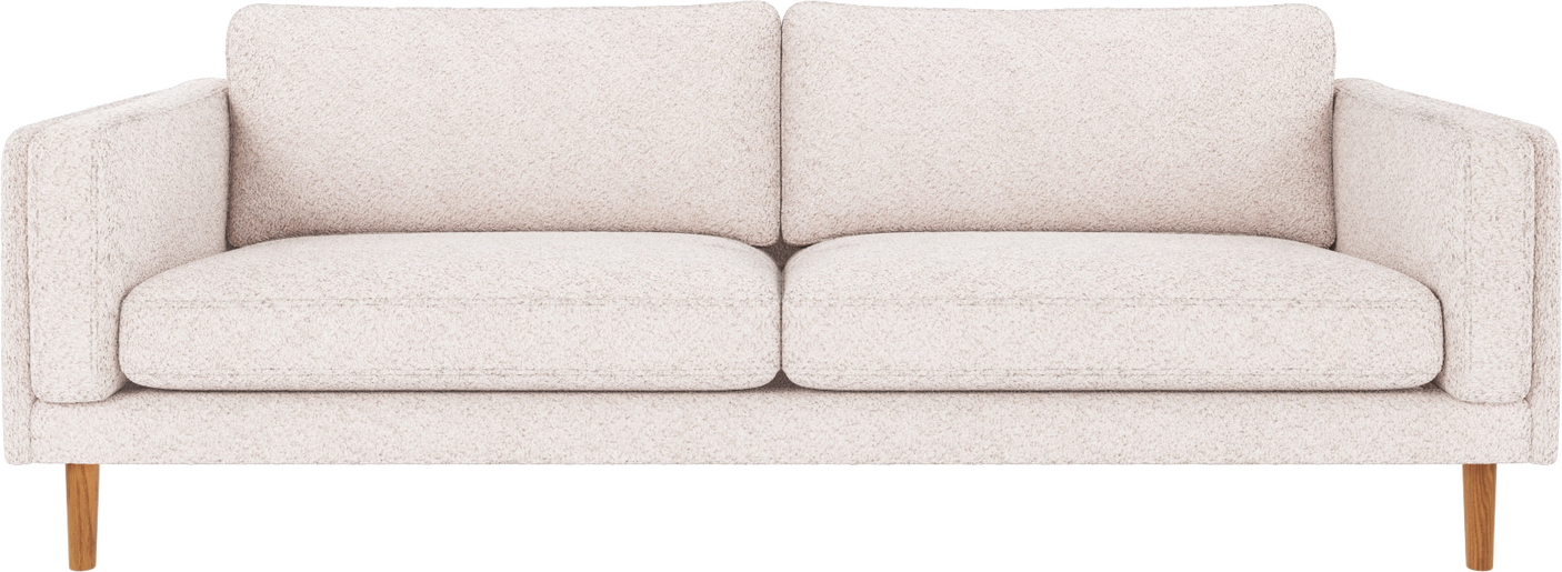 -personers Sofa Rowico Braden Nordisk Design   Hvidt Anna  -stof Med Fsc-egben 78ã 216ã 87 Cm