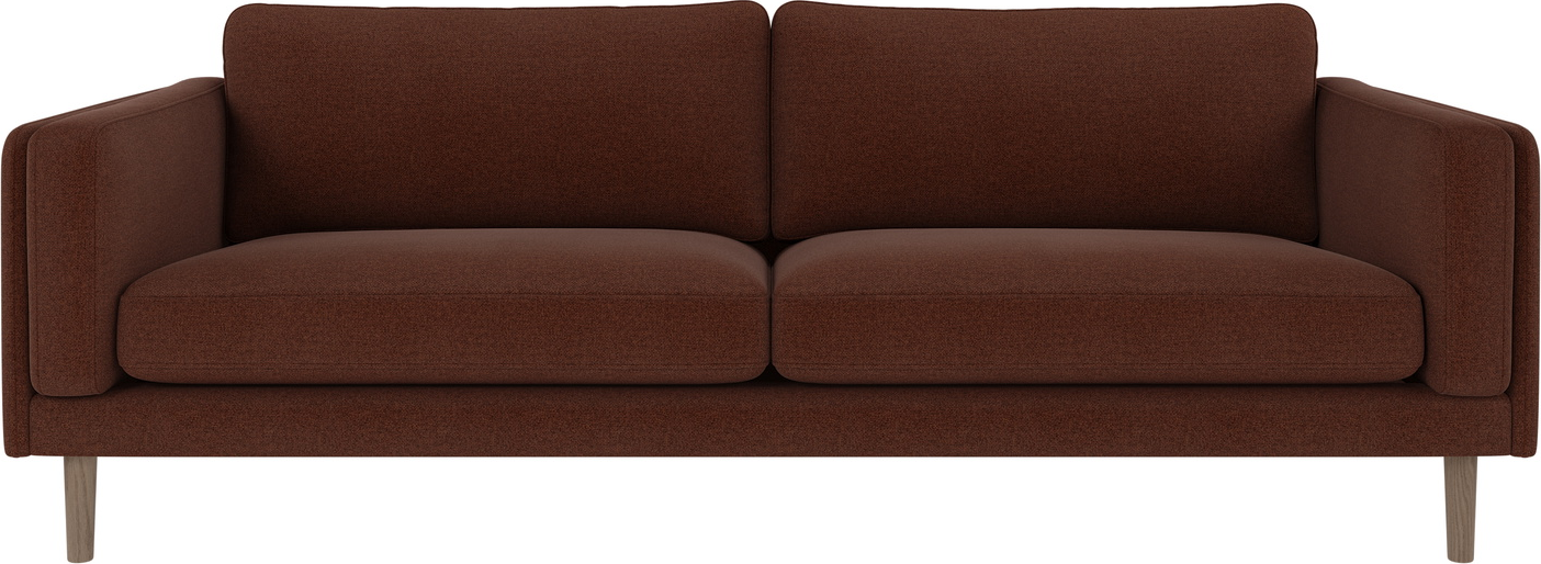 -personers Sofa Rowico Braden Rita 96 Rød Hvidkalket H78ã B216ã D87 Cm