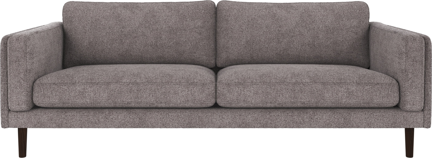 -personers Sofa Rowico Braden Skandinavisk Design Gråbrun Greg 18 Stof Fsc-mix Egetræsben