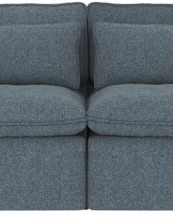 -personers Sofa Rowico Rawlins Maxi Mellemblå Bobby Polyester 259 Cm Bred