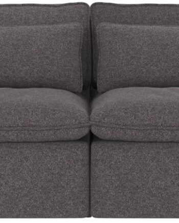 -personers Sofa Rowico Rawlins Maxi Mørkegrå Brenda Polyester 259x116 Cm