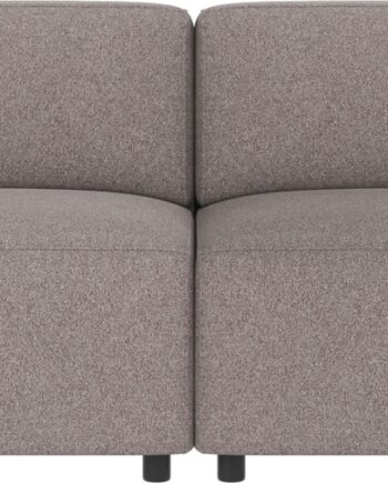 -personers Sofa Rowico Willard Brenda Gråbeige Stof Nordisk Design