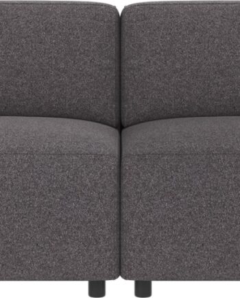 -personers Sofa Rowico Willard Brenda Mørkegrå Polyester H70xb236xd98 Cm