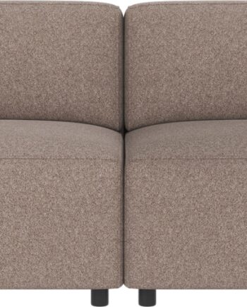 -personers Sofa Rowico Willard   Beige Polyester Brenda Modulopbygget Skandinavisk Design 70x236x98 Cm