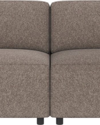 -personers Sofa Rowico Willard   Mørk Beige Bobby-stof Skandinavisk Minimalistisk Design