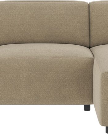 -personers Stofsofa Rowico Willard Rita Mørk Beige Modulopbygget Skandinavisk Design Fsc-mix