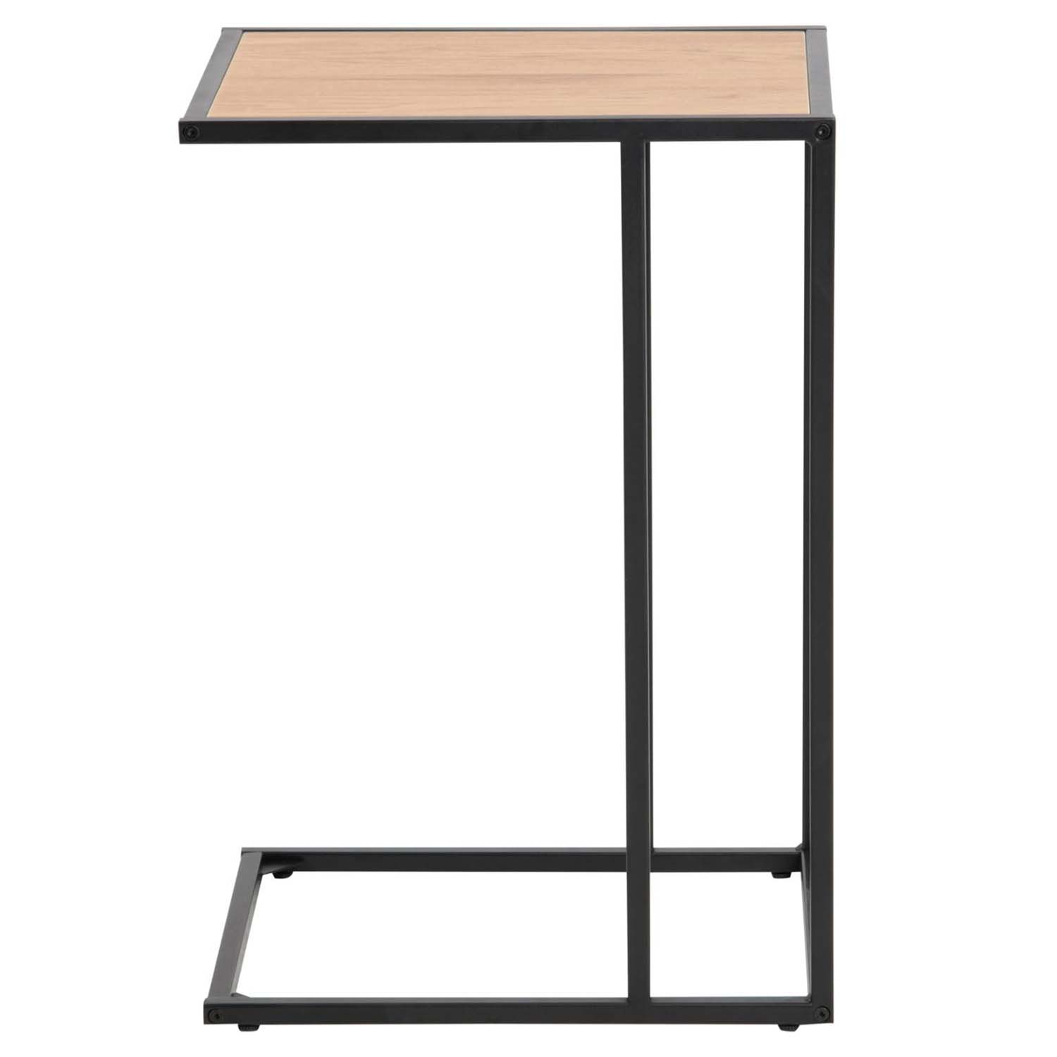 Act Nordic Seaford Laptopbord Natur Papir Vildeg Og Sort Metal 43x35