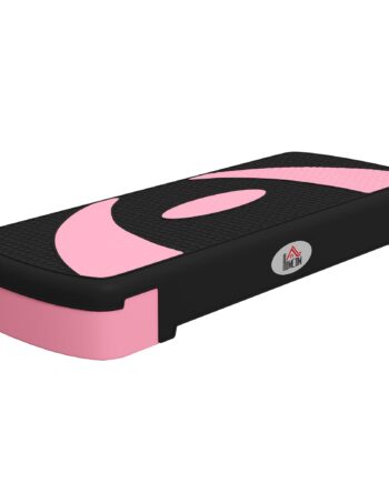 Aerobic Stepper  Højdejusterbar  80   31   10 15 20 Cm  Op Til 150 Kg  Sort Pink Grå