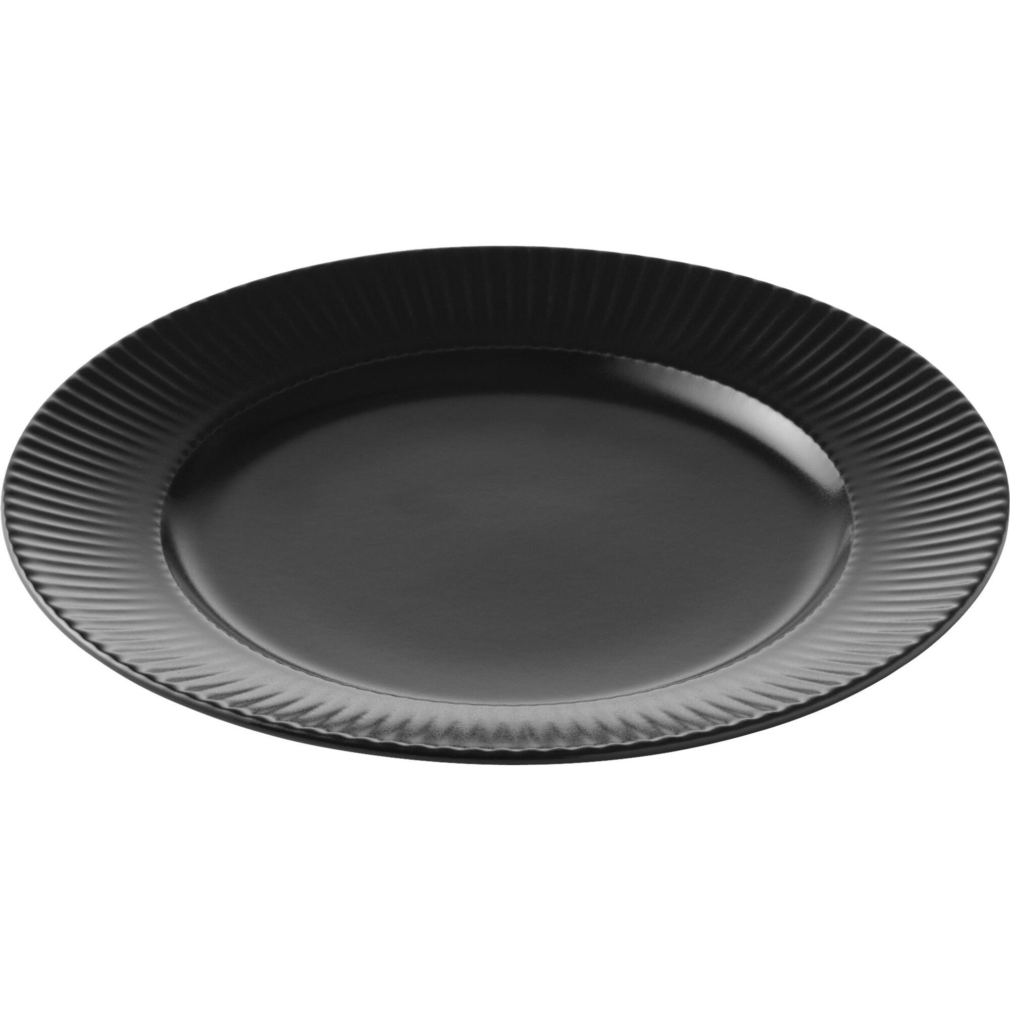 Aida Groovy Desserttallerken 21 Cm Sort