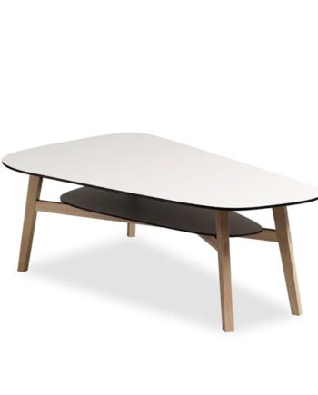 Andersen Furniture C1 Sofabord 140   83 Cm  Højrevendt Eg Sort Mat Lak Massiv Eg Sort Mat Lak : Erling Christensen Møbler