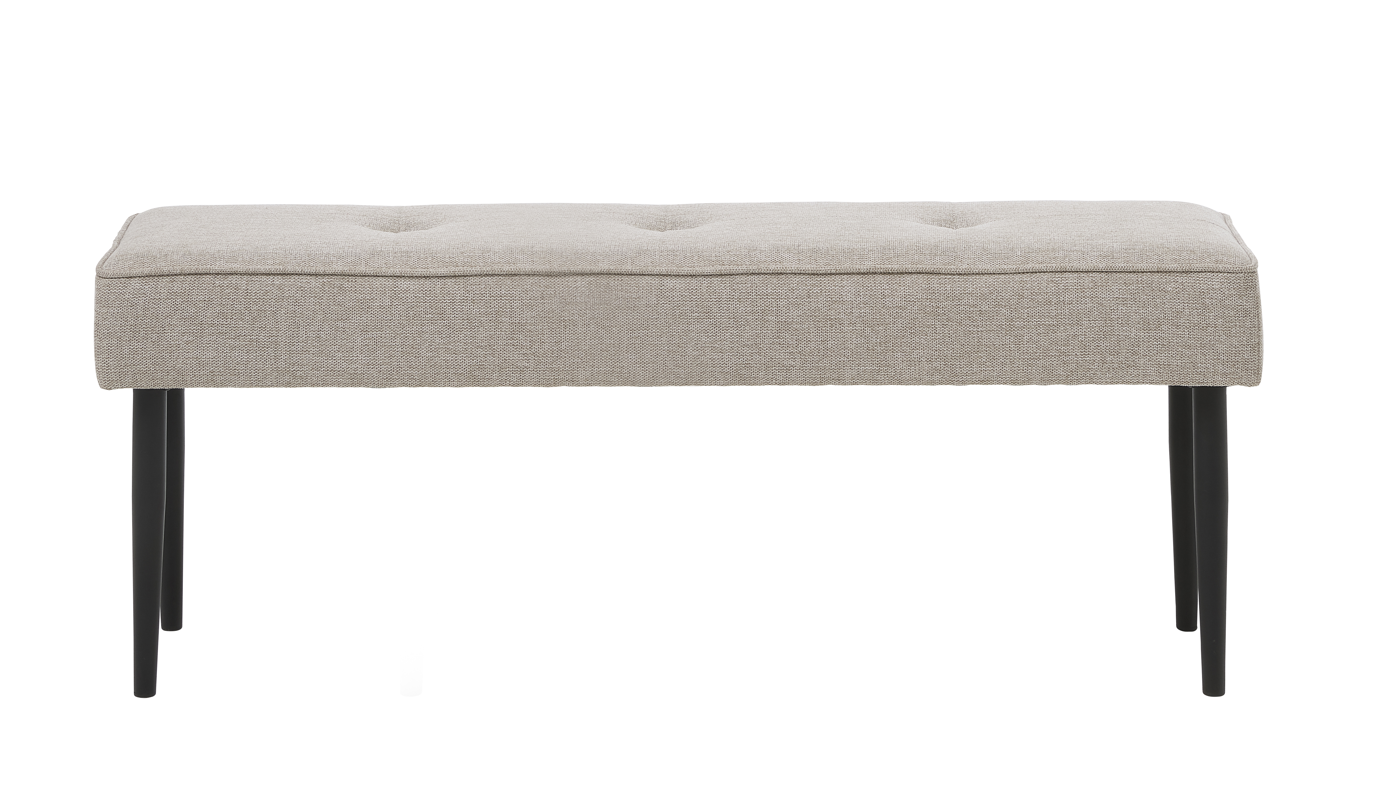 Anzac Bænk Sand Polyester Og Sort Stål  140x36