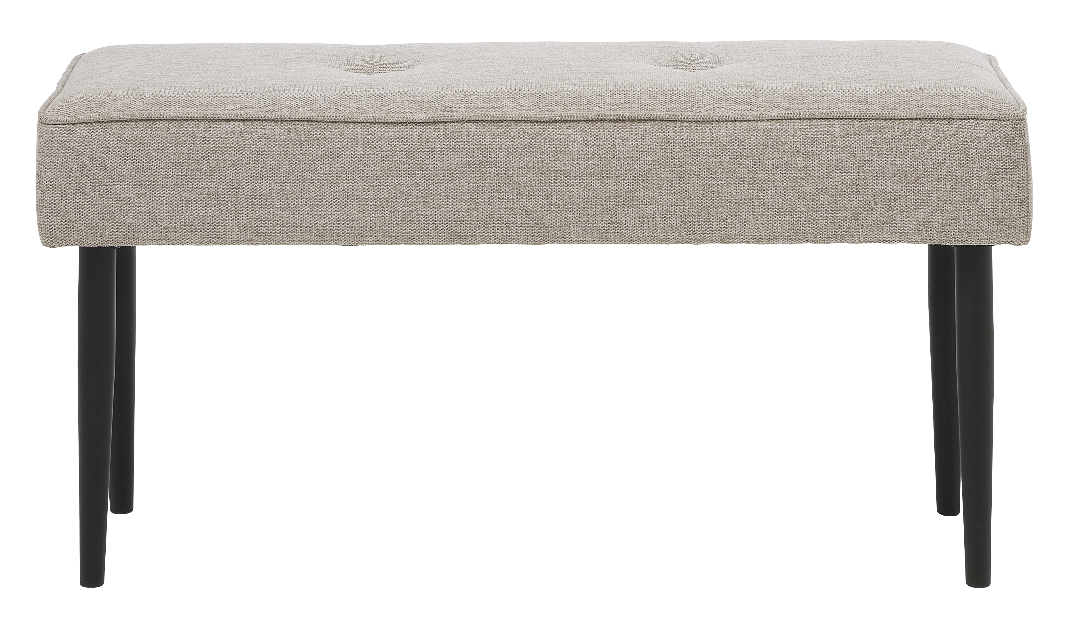 Anzac Bænk Sand Polyester Og Sort Stål  100x36