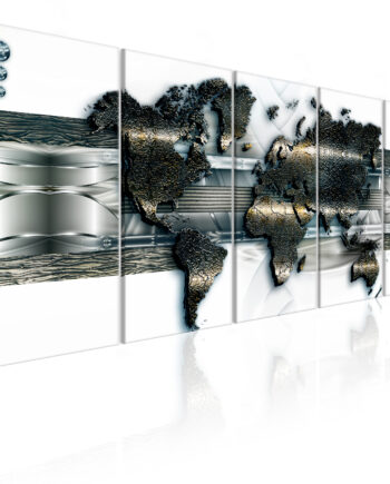 Artgeist Verdenskort Three-dimensional Map Flere Størrelser 225x90