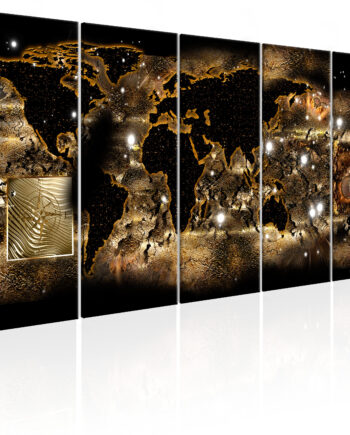 Artgeist Verdenskort World At Night Flere Størrelser 200x80