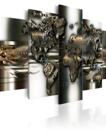 Artgeist Verdenskort   -delt Magnum Opus Flere Størrelser 100x50