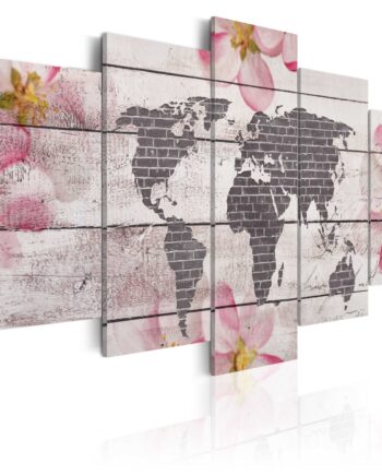 Artgeist Verdenskort   -delt Subtle World Flere Størrelser 100x50