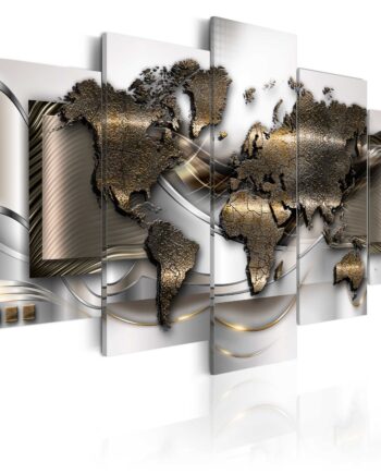 Artgeist Verdenskort   -delt World Breeze Flere Størrelser 100x50
