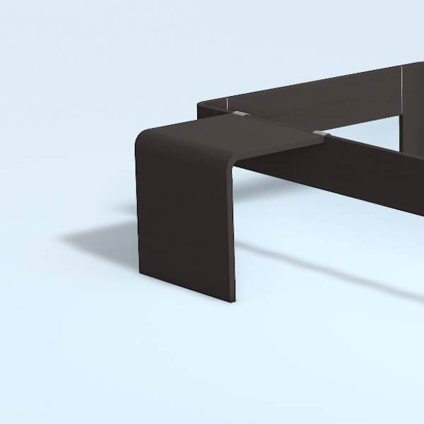Auping Auronde Sengebord  Lav Model Chocolate Brown Oak  : Erling Christensen Møbler